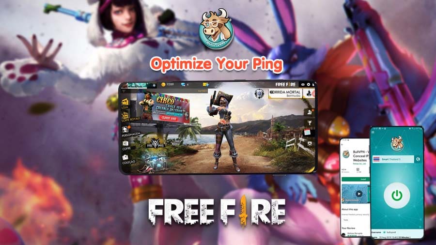 เล่น Free Fire Garena บนมือถือให้หายแลคด้วย BullVPN