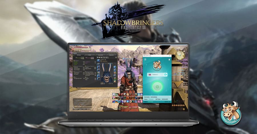 แลค วาป ดีเลย์ ของเกม FINAL FANTASY XIV ต้องแก้ด้วย BullVPN