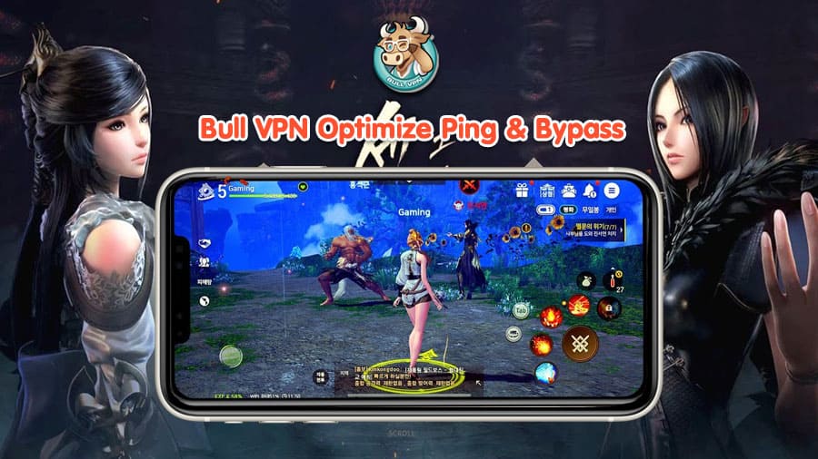 เล่น Blade & Soul: Revolution แลค วาป ดีเลย์แก้ด้วย BullVPN