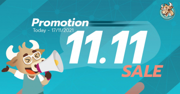 Promotion 1 year sale 1,111 baht 111 right!